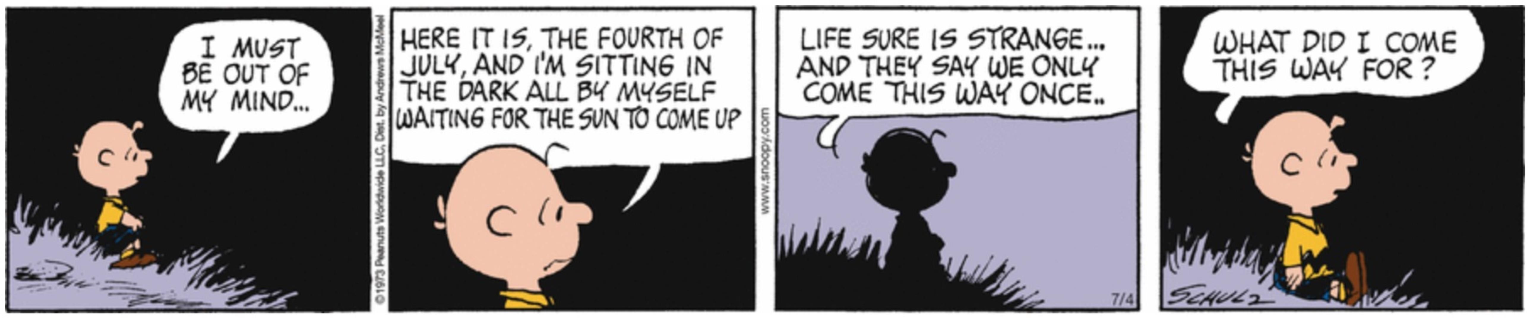 How Peanuts Handled the Fourth of July Over the Years