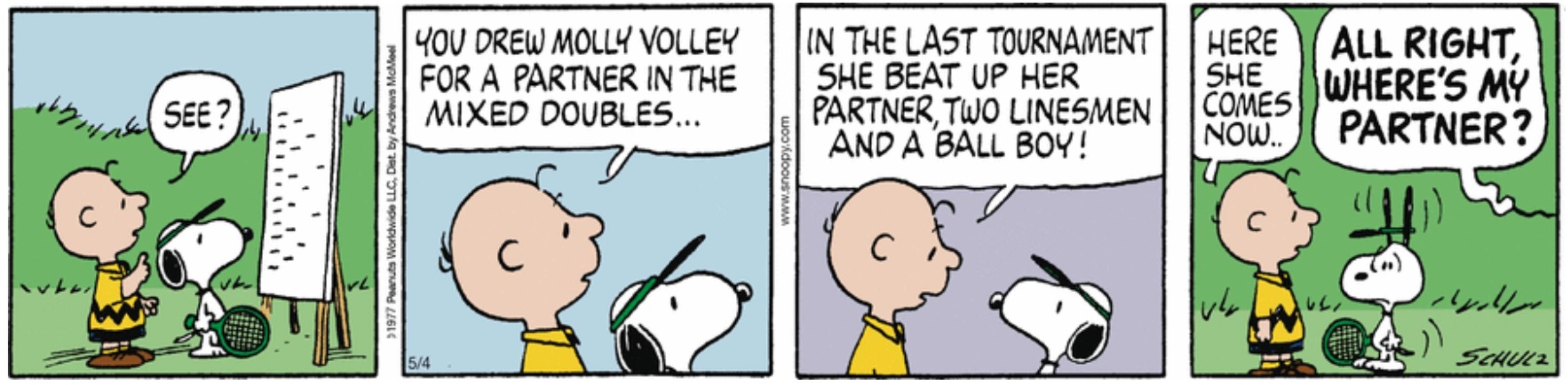 Who Were Snoopy's Bizarre Tennis Rivals?