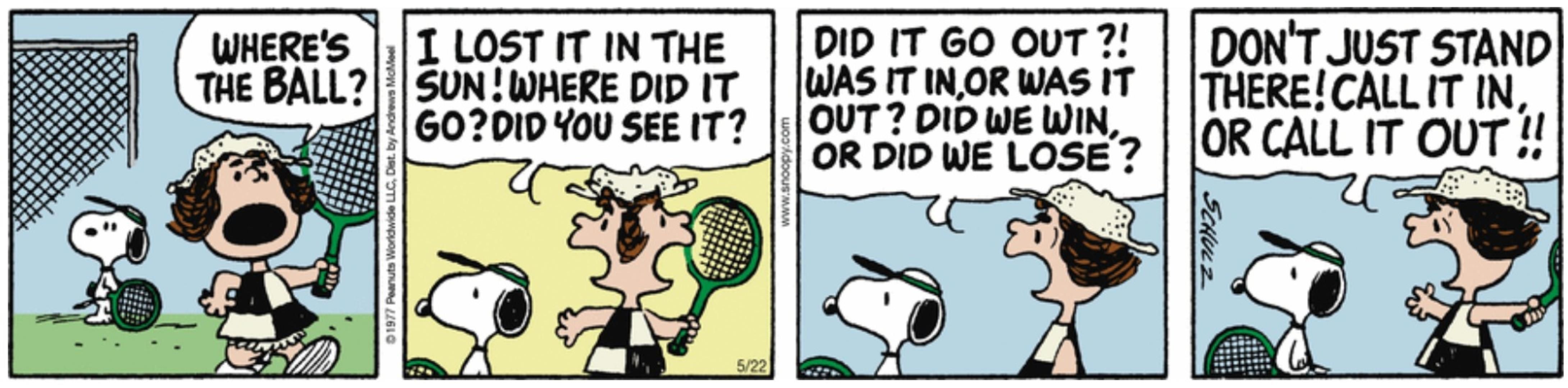 Who Were Snoopy's Bizarre Tennis Rivals?