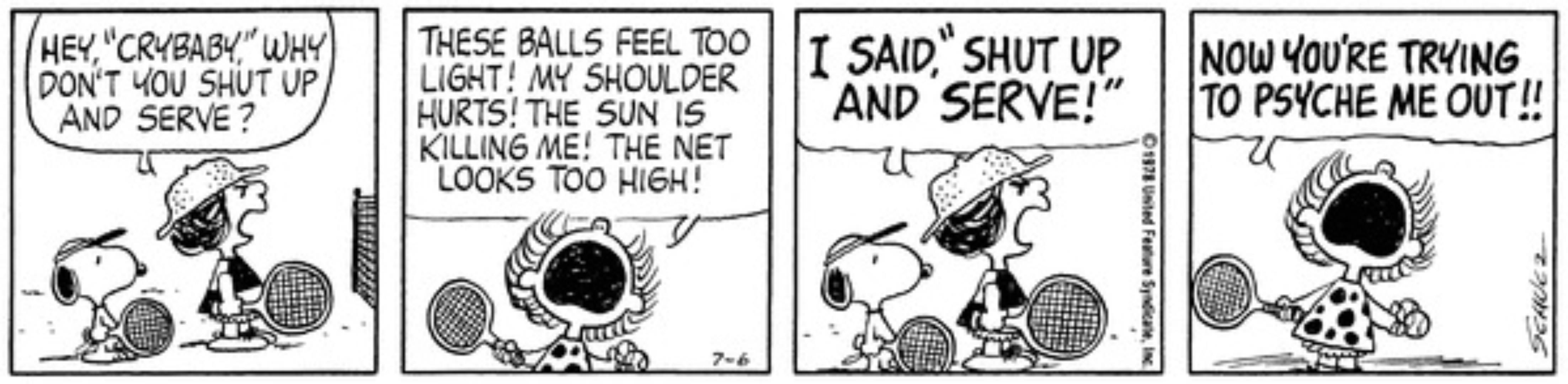 Who Were Snoopy's Bizarre Tennis Rivals?