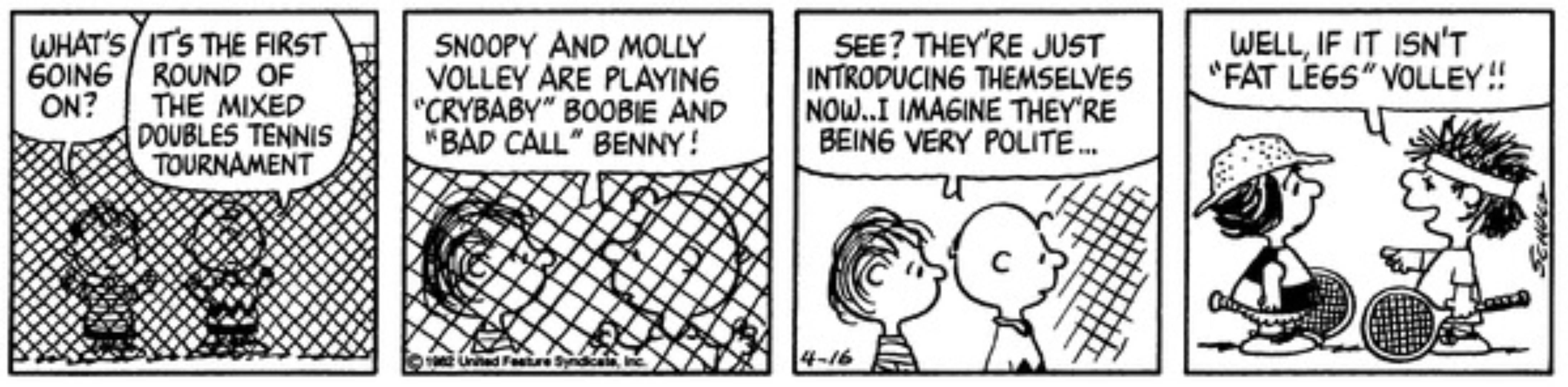 Who Were Snoopy's Bizarre Tennis Rivals?