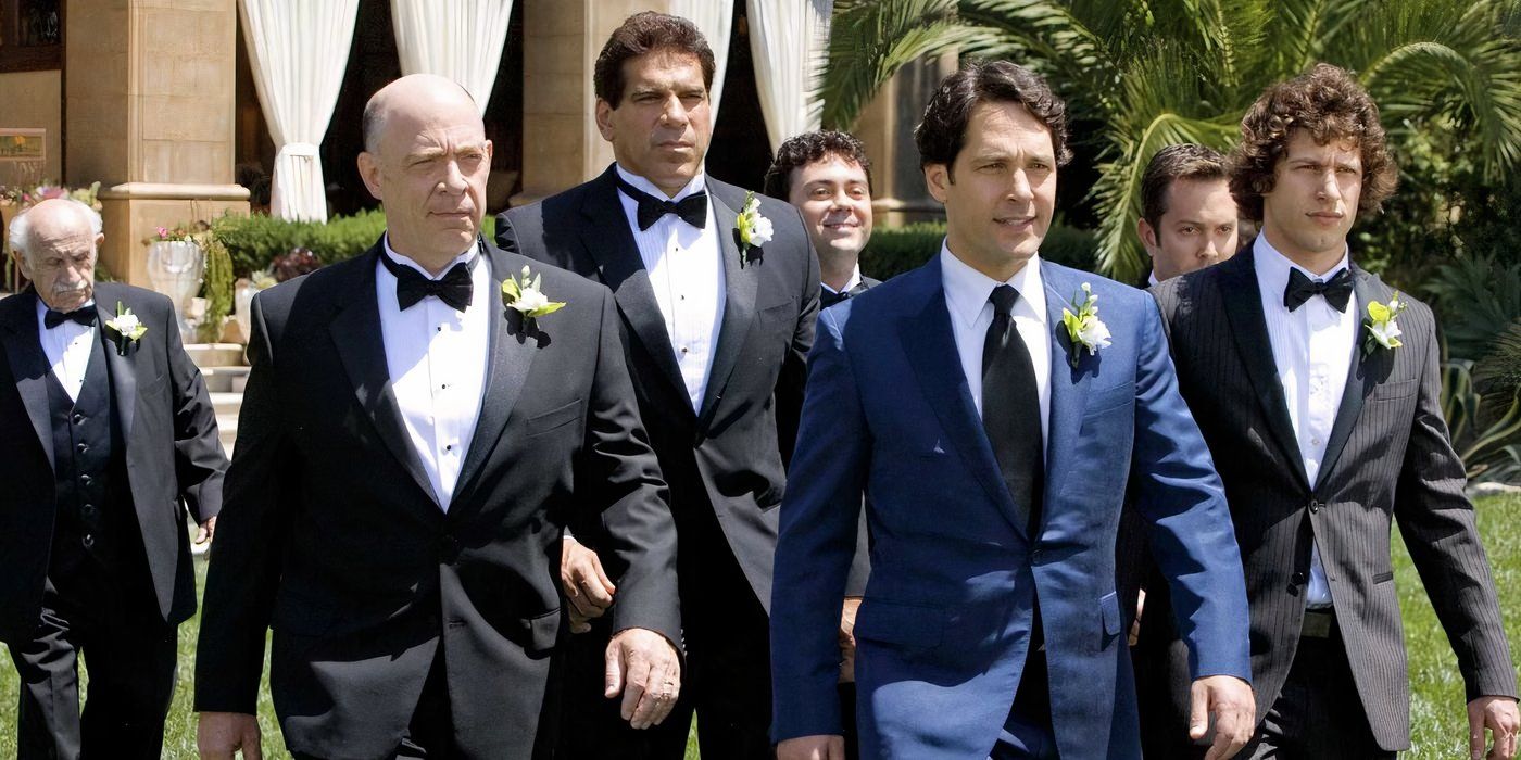 In “I Love You, Man,” Peter goes to his wedding with his friends and family.