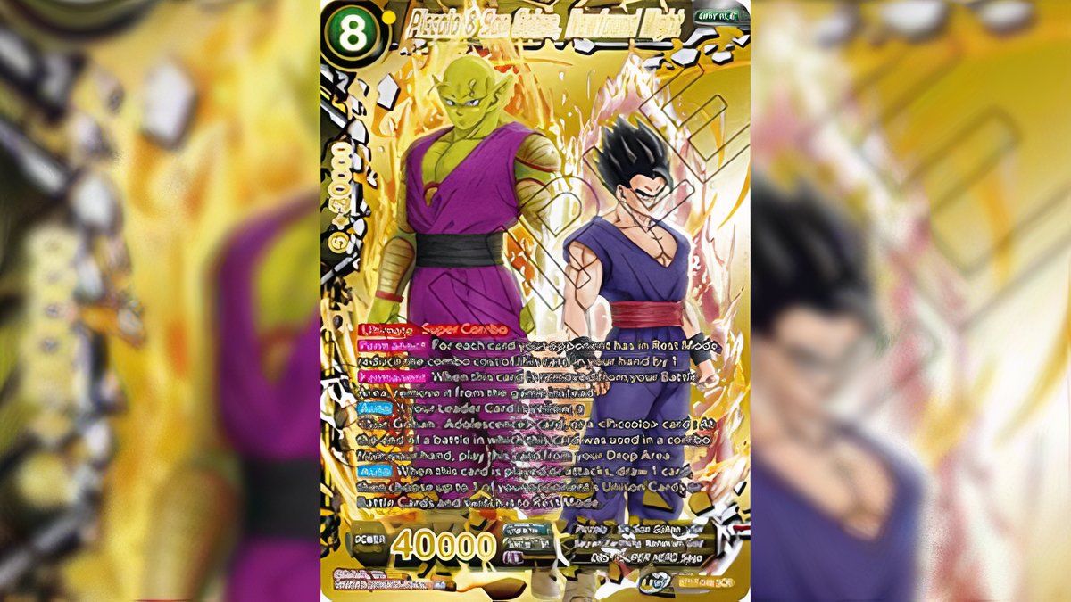 Arte de cartas de Piccolo y Son Gohan, Newfound Might (Secret Rare) - Ultimate Squad.