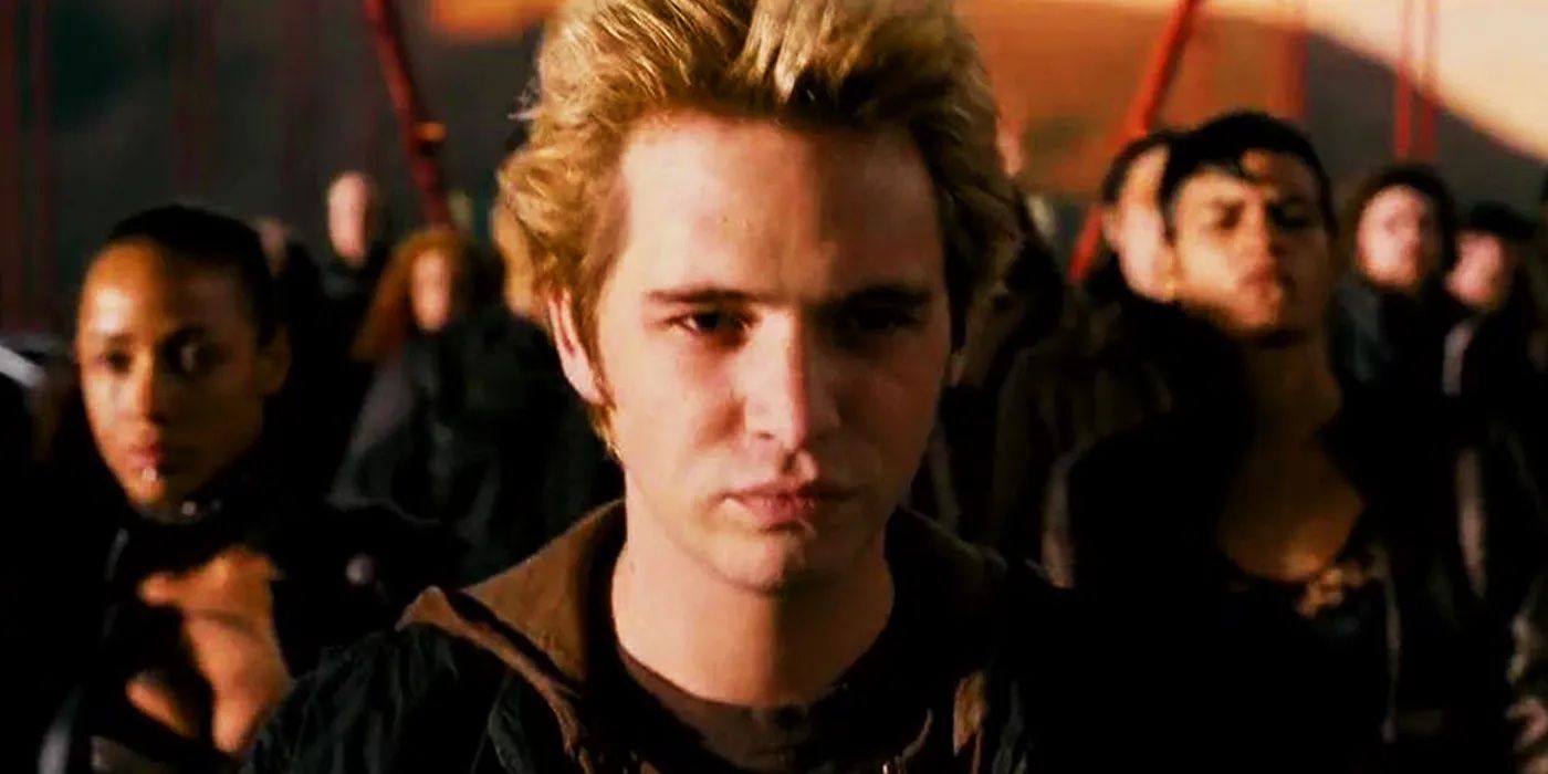 Pyro (ator Aaron Stanford) apoia a Irmandade dos Mutantes em X-Men: The Last Stand