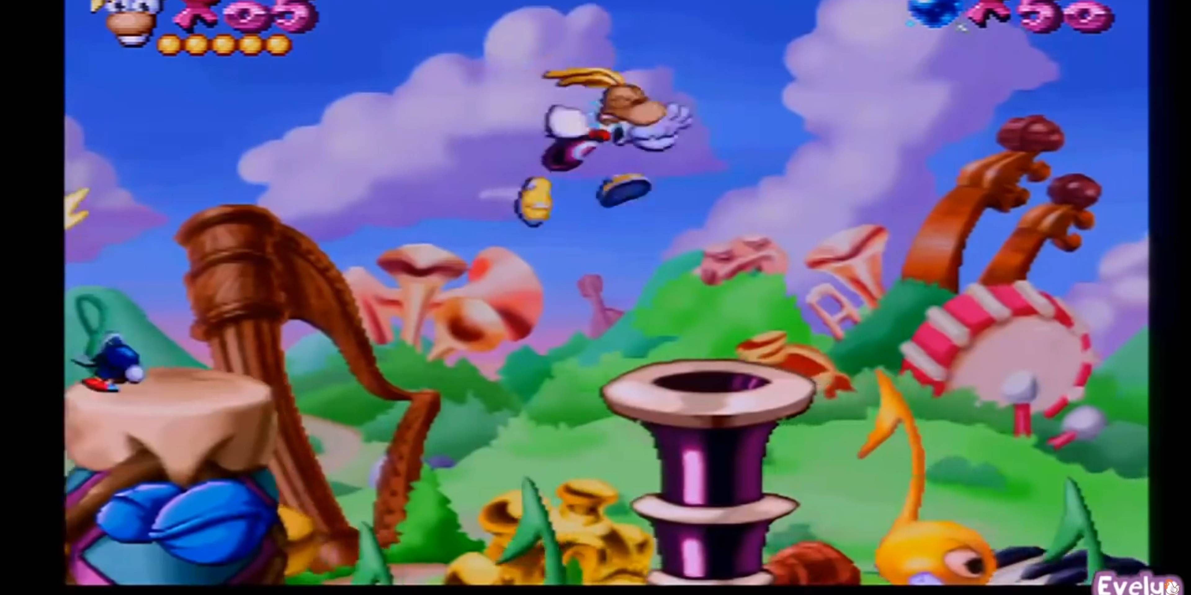 Jogabilidade de plataforma Rayman