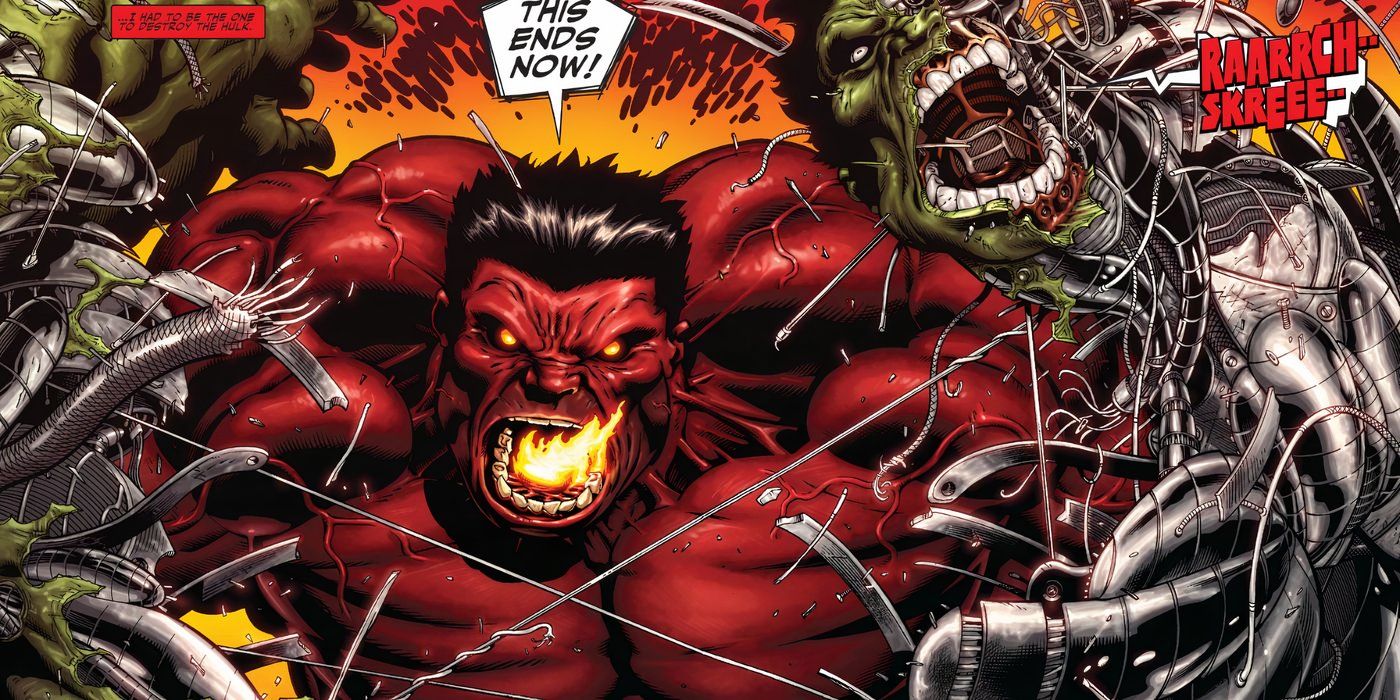 Red Hulk & Hulk Both Rage But In Different Ways