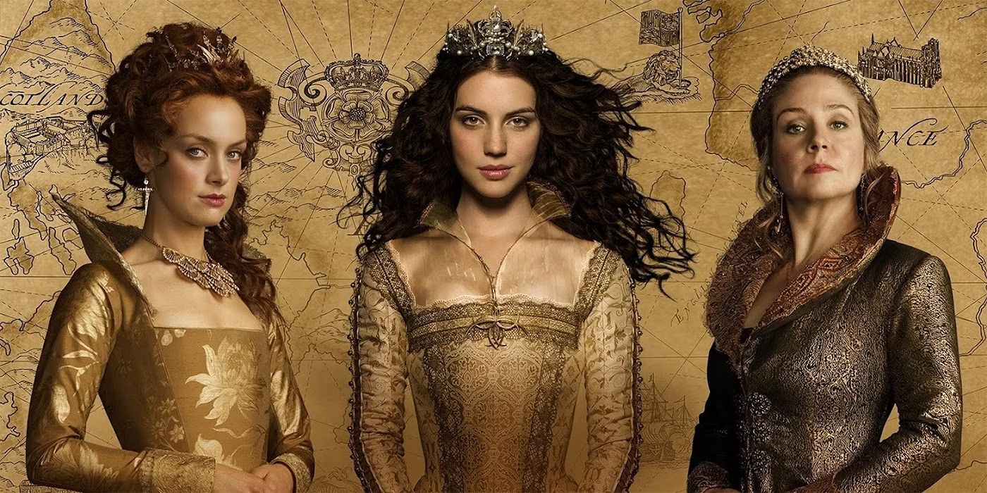 O elenco de Reign em um pôster da série de TV