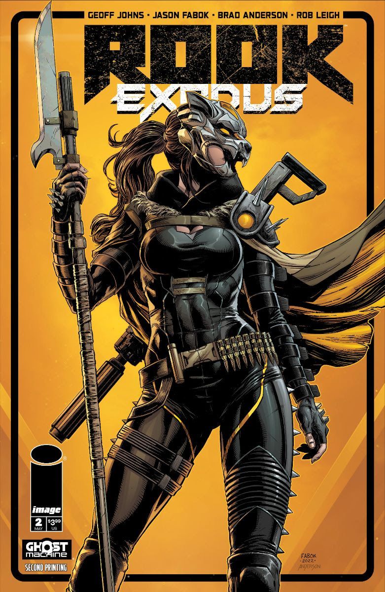 Rook Exodus #2 cover art featuring Dire Wolf posing in her gear.