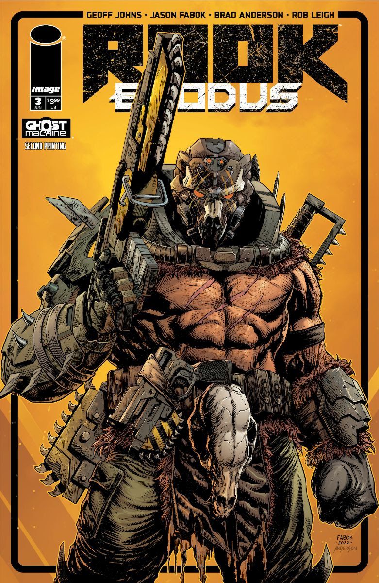 Rook Exodus #3 cover art featuring Ursaw in his bear-themed gear.