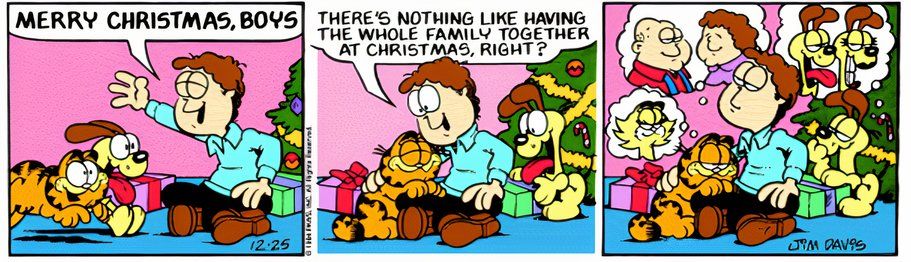 El dulce cómic navideño de Garfield