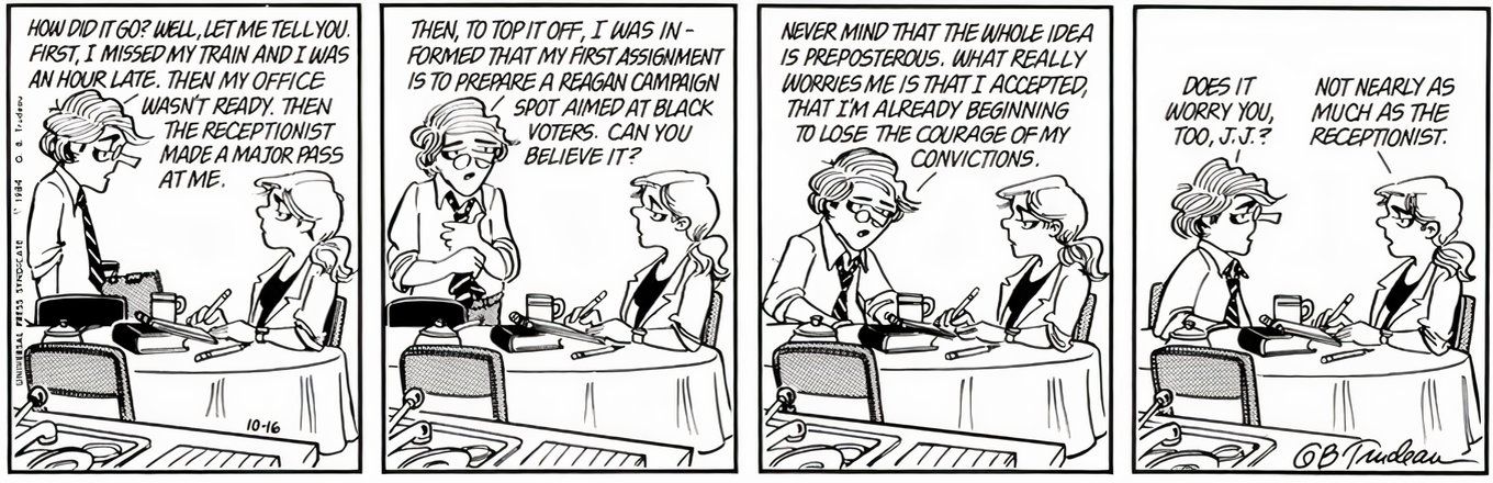 How Garry Trudeau's Doonesbury Defines Itself From Other Comics