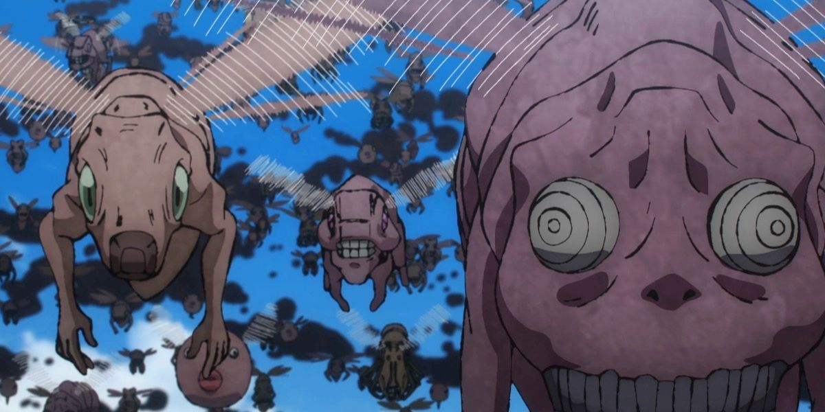 El enjambre de Fly Heads visto en Jujutsu Kaisen