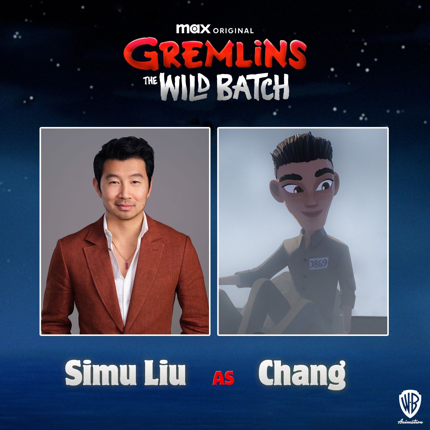 Simu Liu em Gremlins The Wild Batch