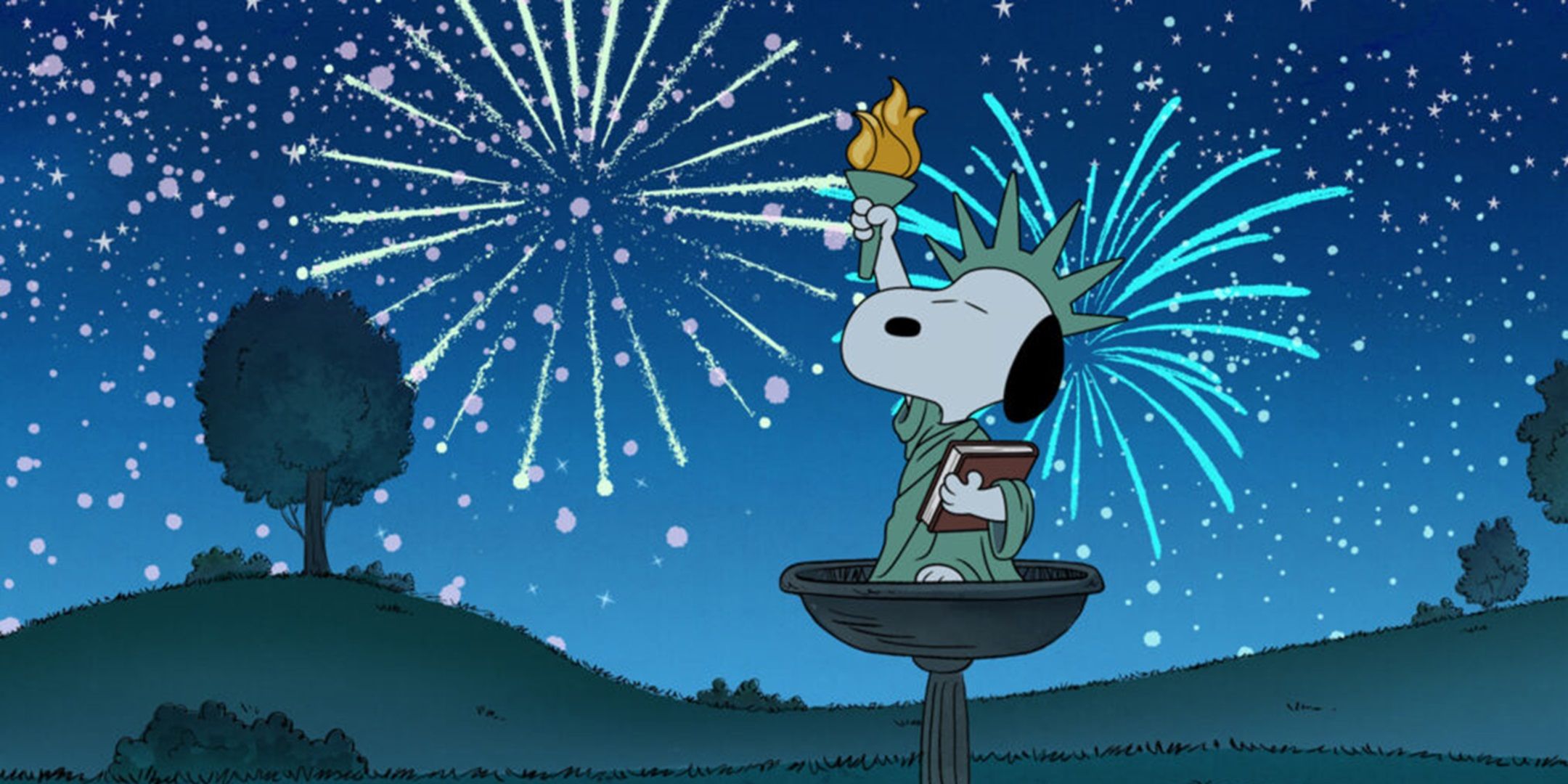 Snoopy celebrates the 4th of July