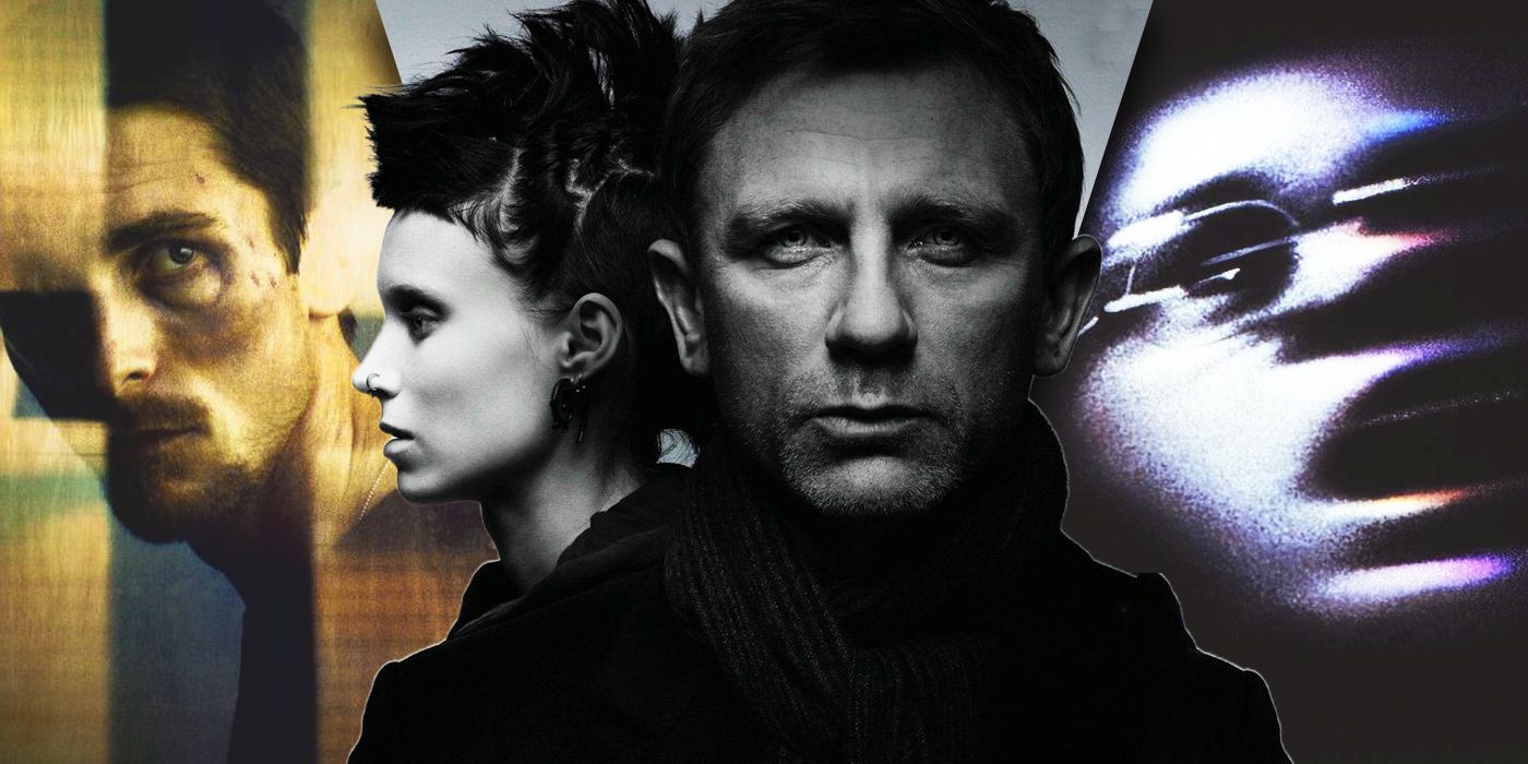 split image of Girl With the Dragon Tattoo, Machinist and Jacob's Ladder