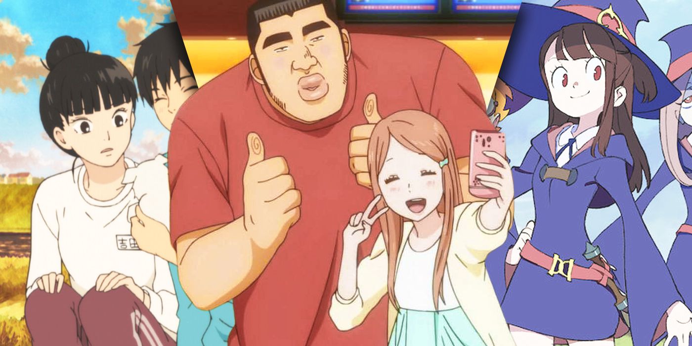 Imagem dividida de Sawako, Takeo, Rinko e Akko