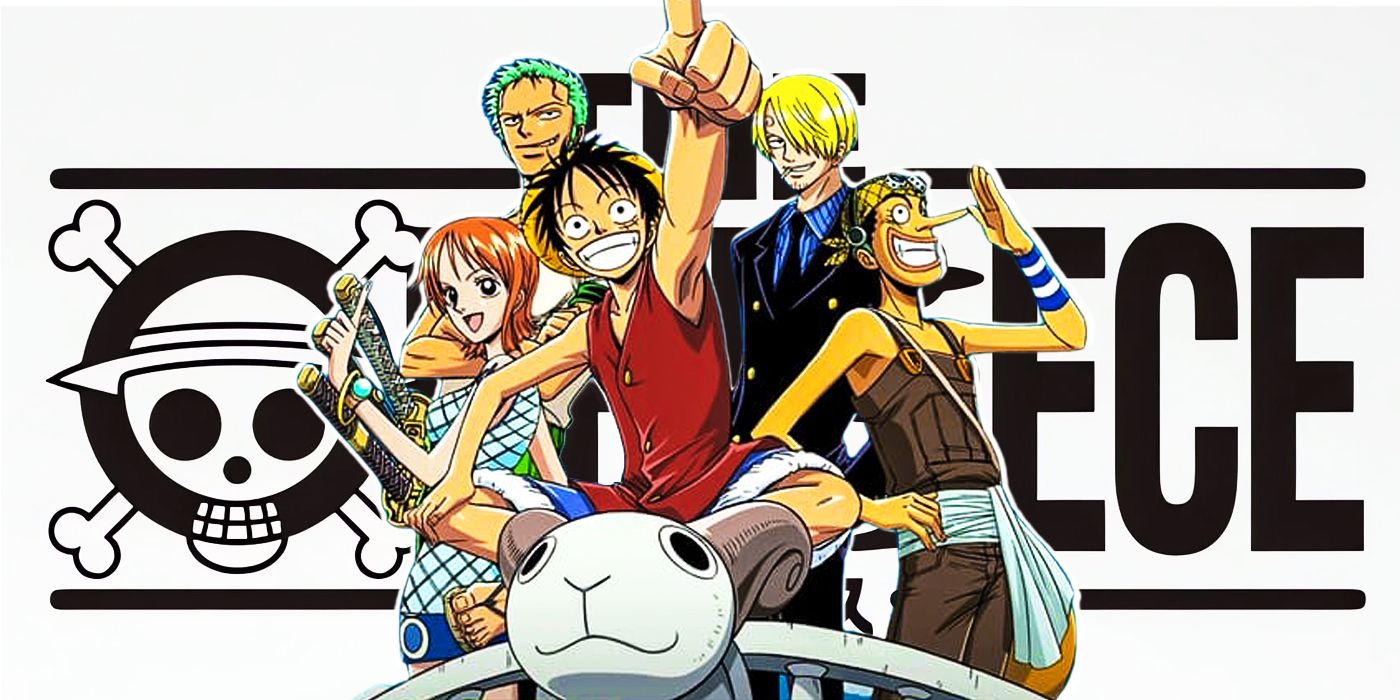 Straw Hat Pirates and new One Piece logo