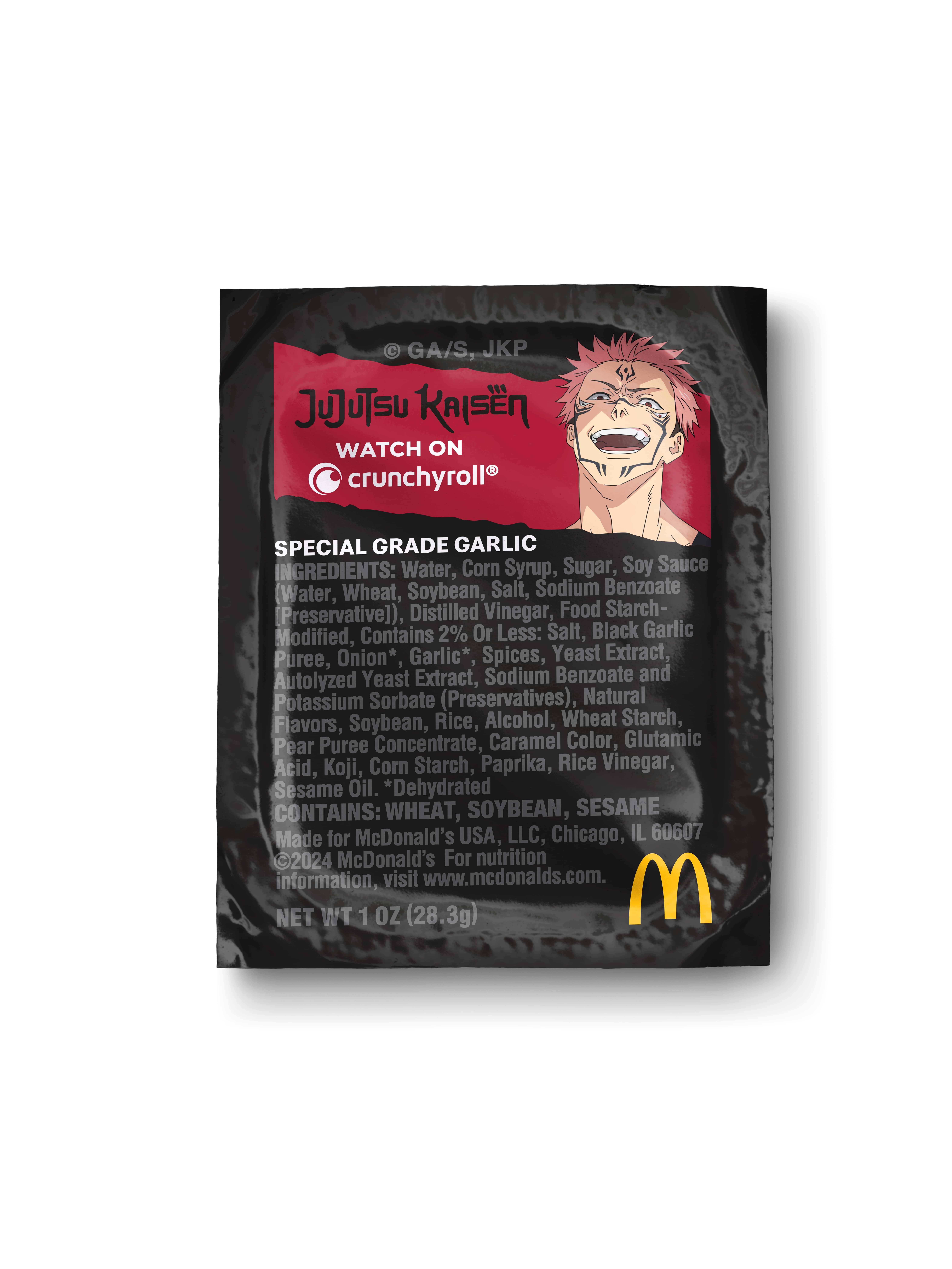 McDonald's USA и Jujutsu Kaisen запускают эксклюзивный чесночный соус особого сорта