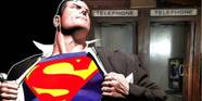 Clark Kent Changing Into Superman Costume
