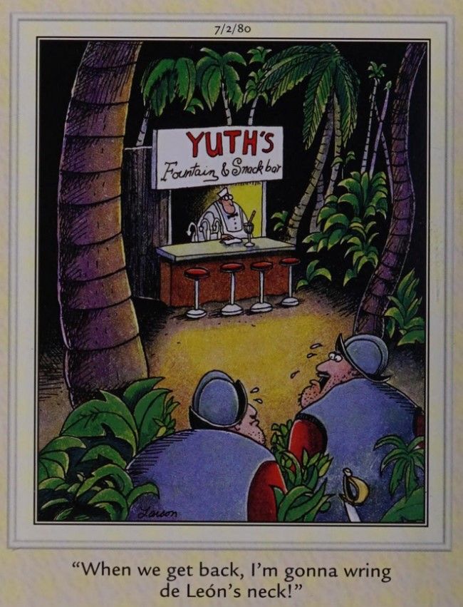 A busca pela Fonte da Juventude dá uma guinada mundana e surreal em The Far Side