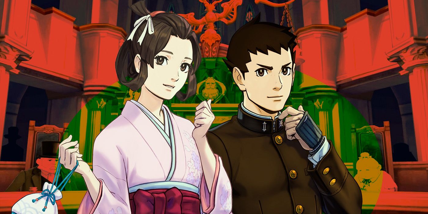 Ryunosuke Naruhodo y Susato Mikotoba de The Great Ace Attorney Chronicles