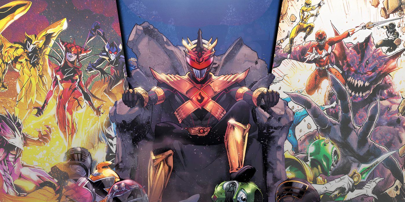 Split ikon of essential battles from BOOM! Studios' Power Rangers comics