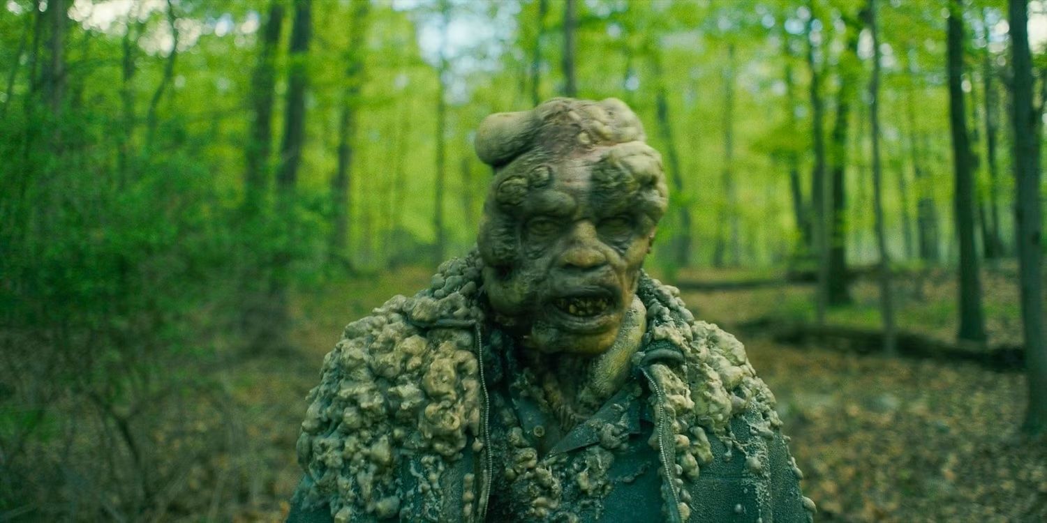 A stone walker in forest on The Walking Dead: The Ones Who Live