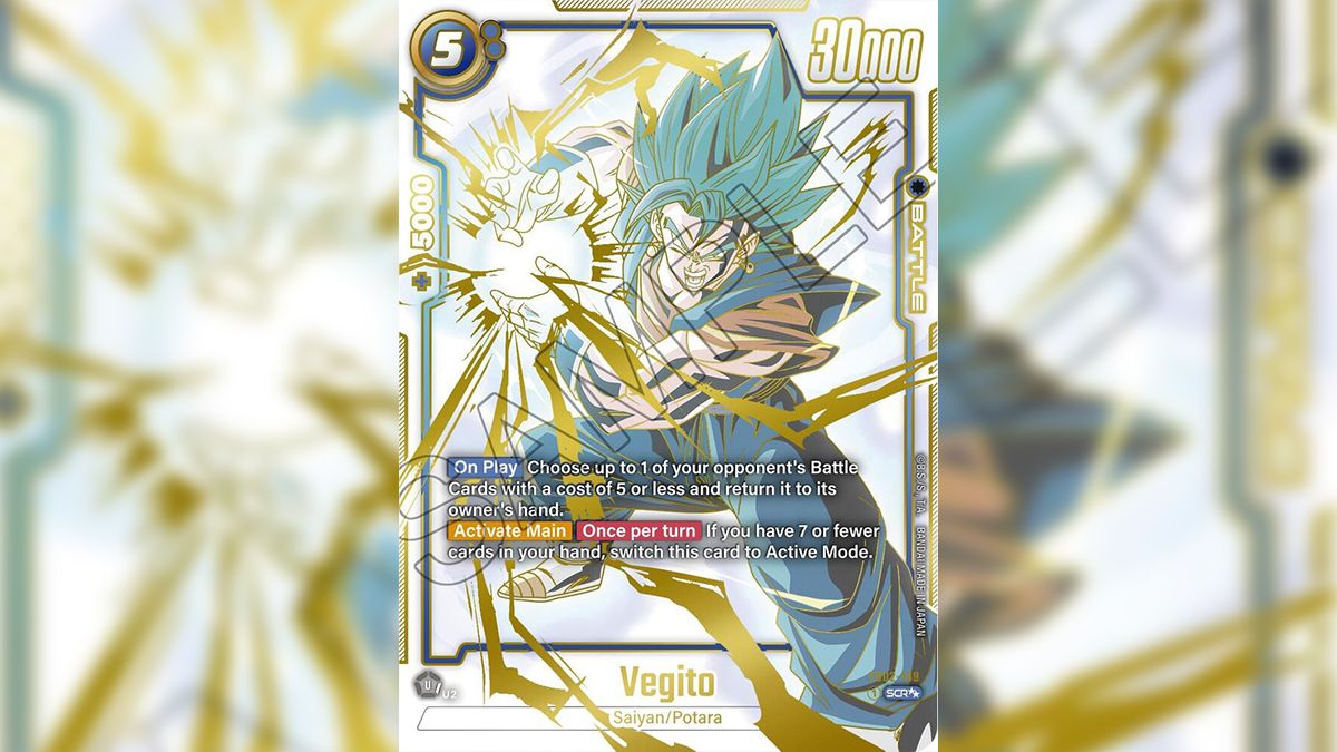 Arte del carrito Dragon Ball Super de Vegito - FB02-139 (Arte alternativo raro secreto).