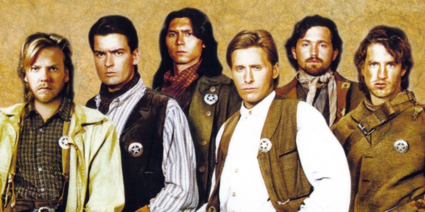 Young Guns cast standing in a line