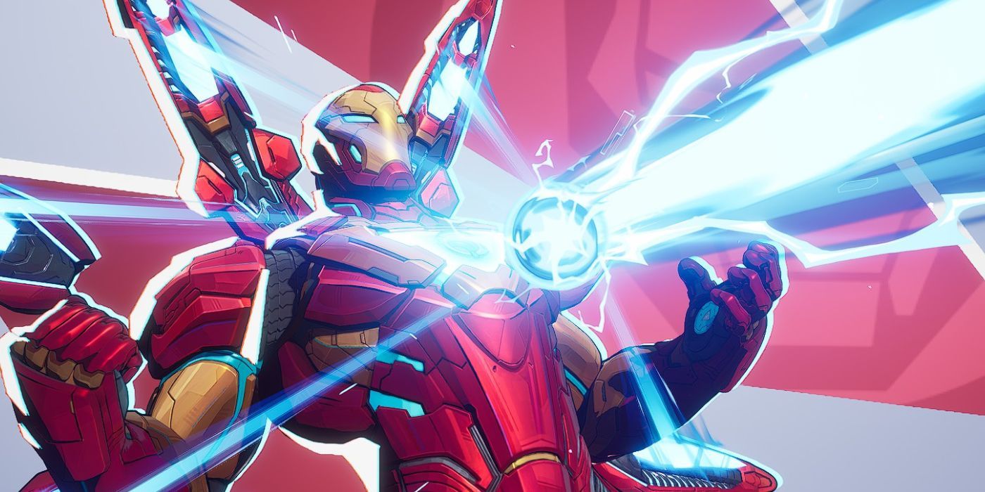 Tony Stark unleashes a Unibeam in his MVP animation for Marvel Rivals.