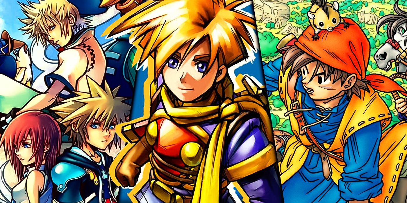 Imágenes de Kingdom Hearts II, Golden Sun y Dragon Quest VIII