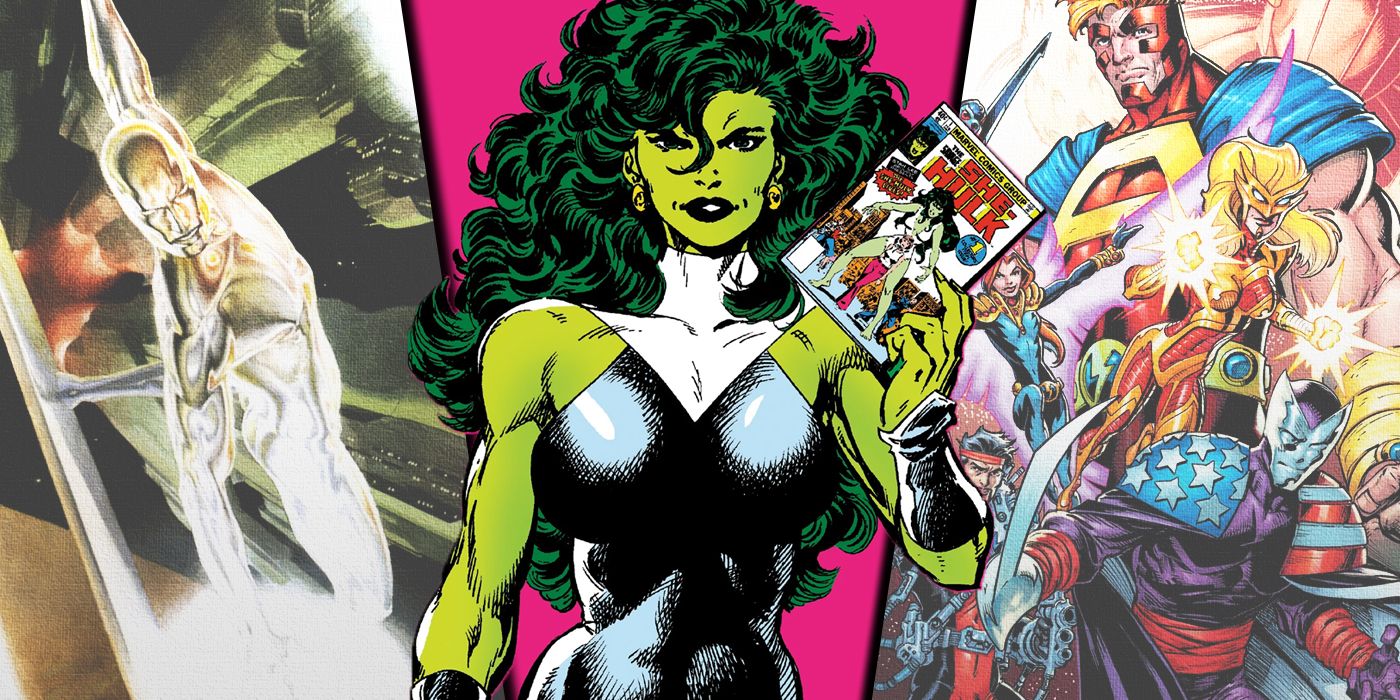 Shared image of Silver Surfer, She-Hulk and the Thunderbolts from Marvel Comics