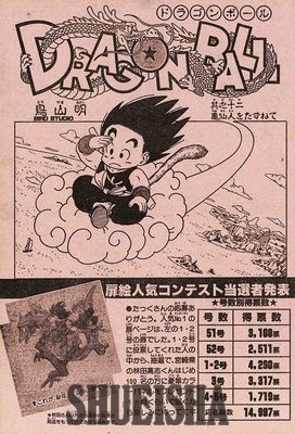 Dragon Ball представляет редкую иллюстрацию Shonen Jump, которой нет в настоящей манге