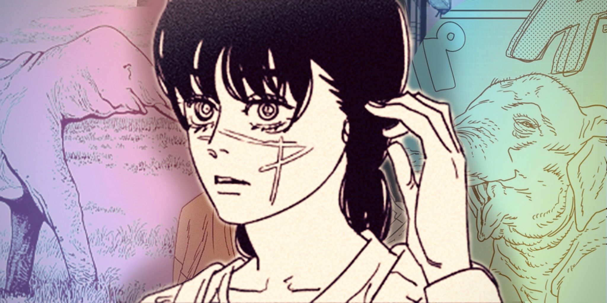 Yoru notices that her ears are missing in front of some elephants in Chainsaw Man 173