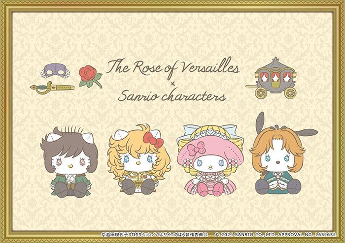 Sanrio's New Artwork Turns Hello Kitty, My Melody & More Into Rose of Versailles Characters