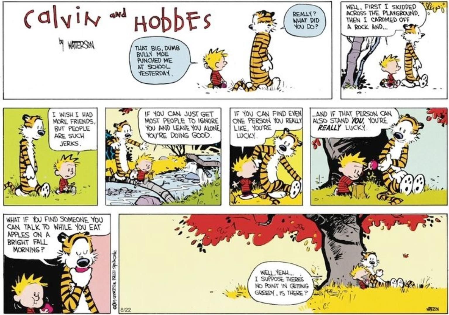 10 cómics más profundos de Calvin y Hobbes