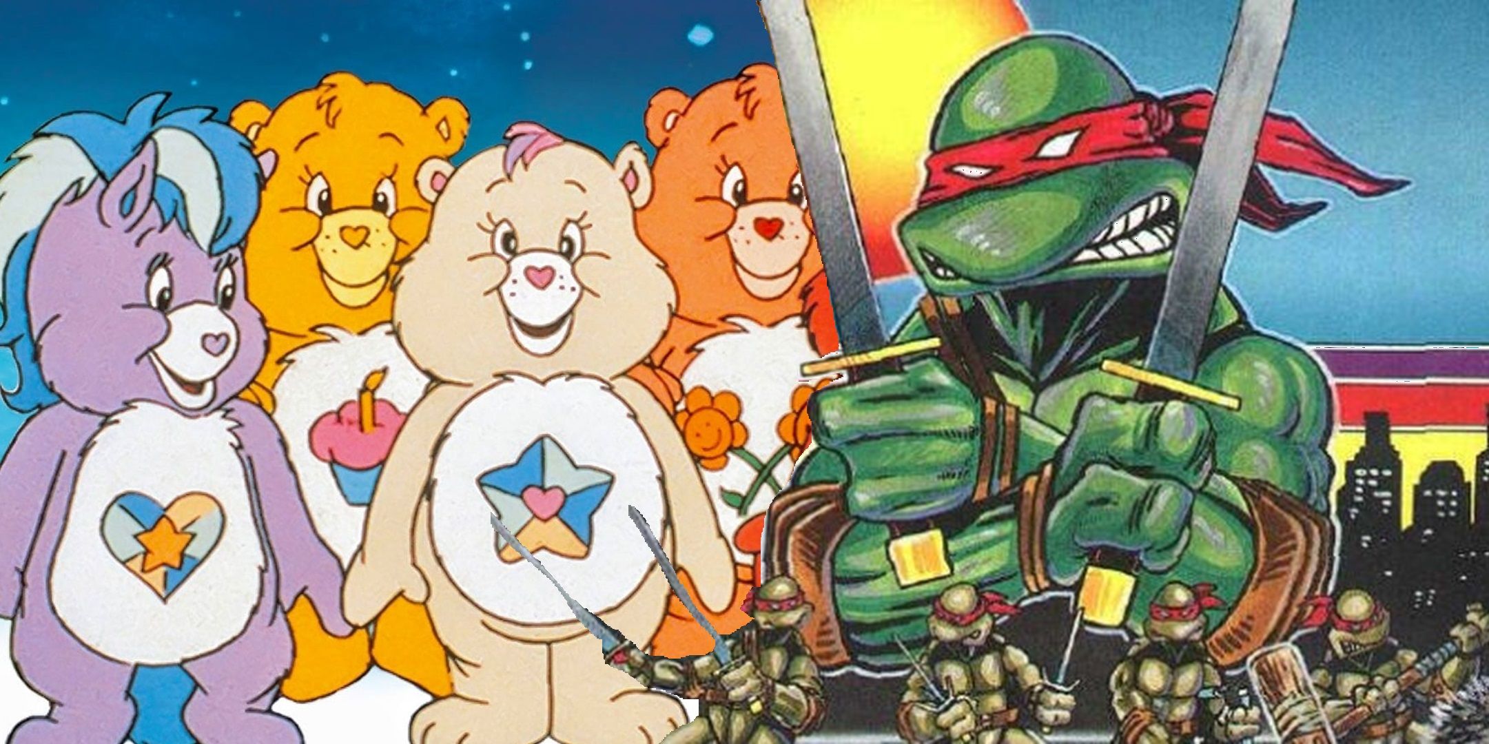 When the Teenage Mutant Ninja Turtles faced the Care Bears