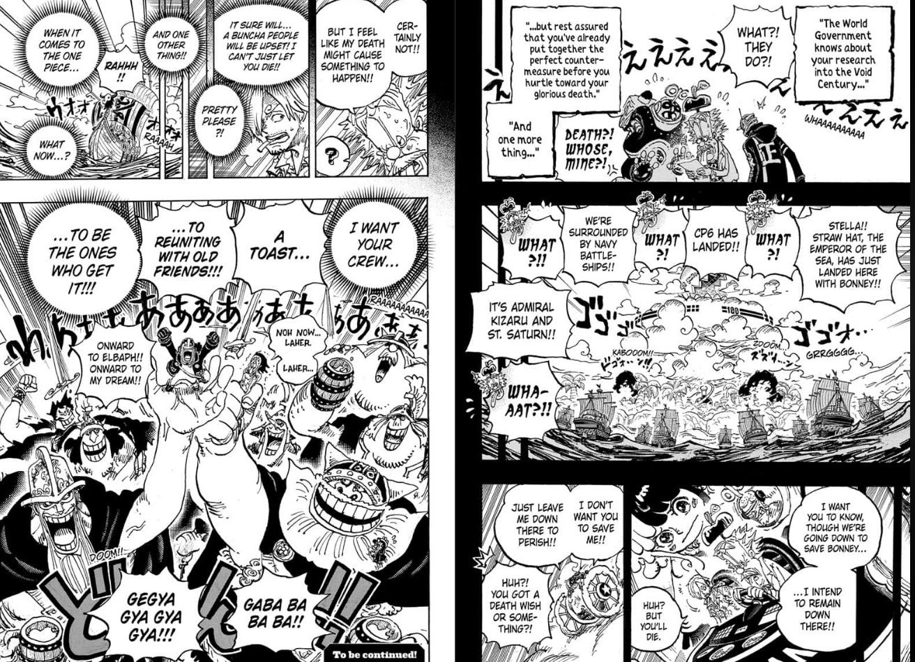 One Piece Глава 1123: Краткое содержание и спойлеры «The Void Fortnite»