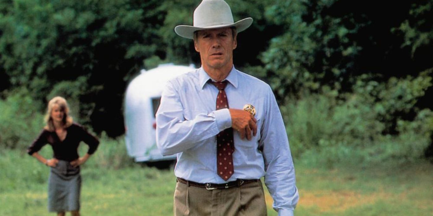 Clint Eastwood como Texas Ranger Red Garnett em Um Mundo Perfeito