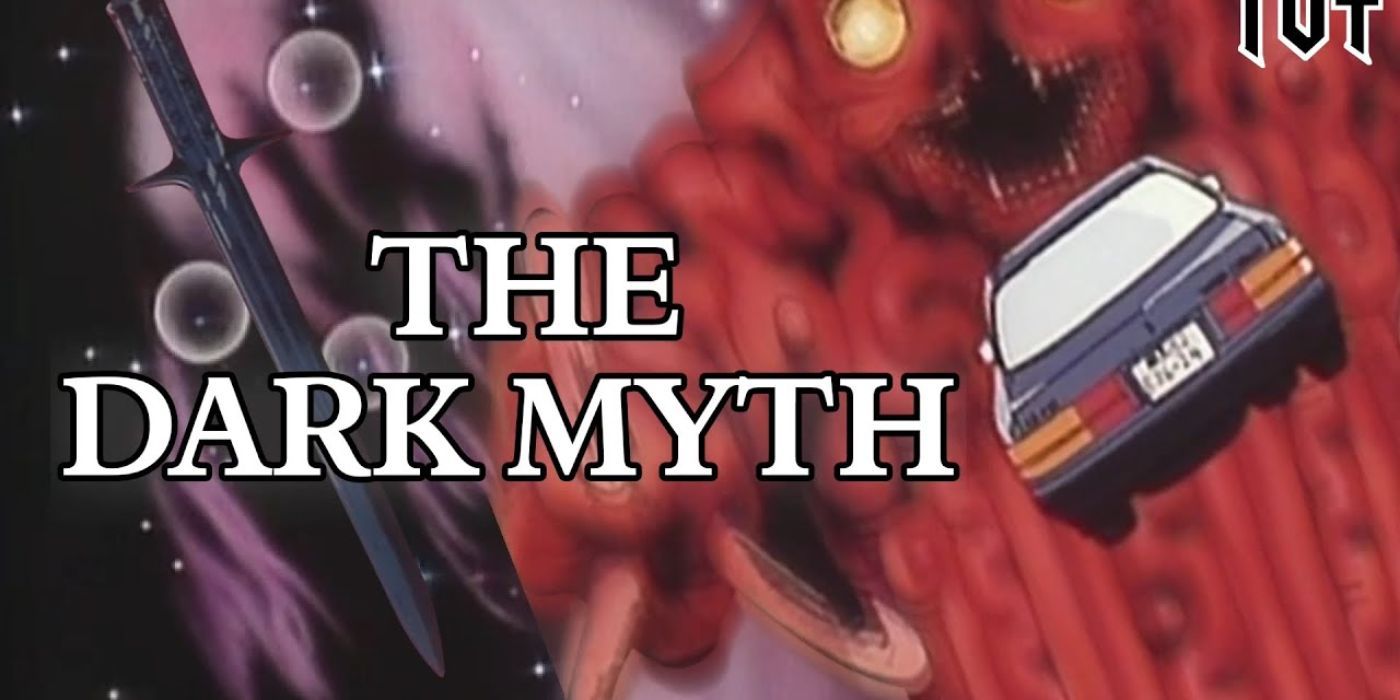 Imagen del difamado anime The Dark Myth con un coche volador.