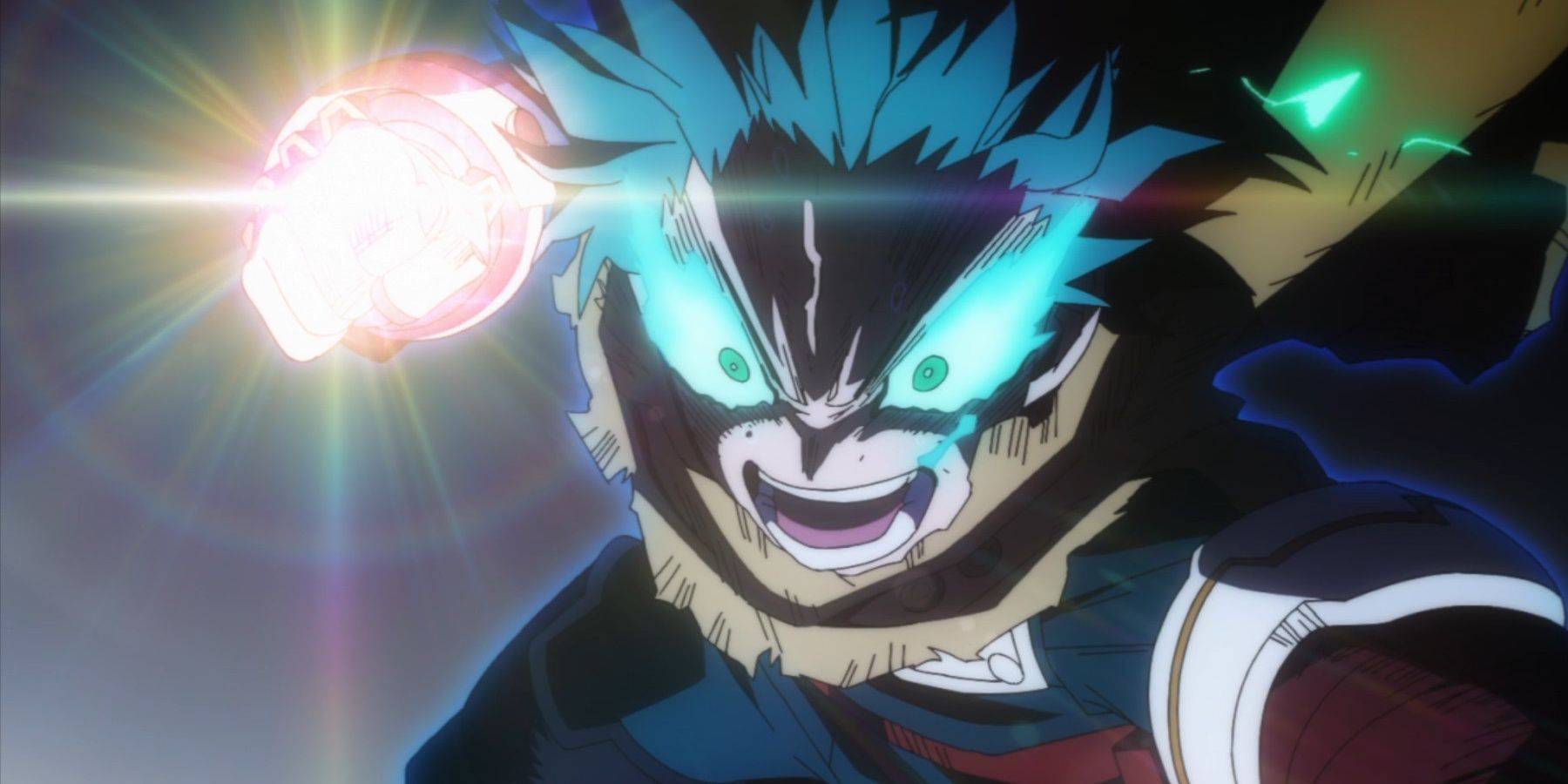 Deku prepares to strike.