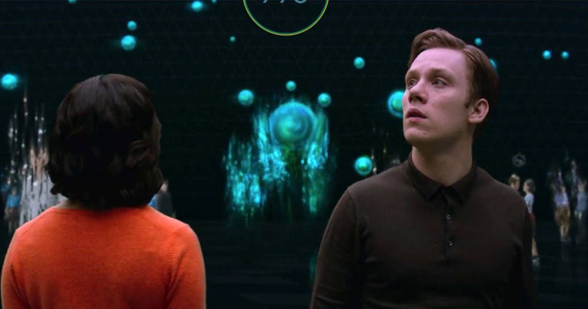 Frank and Amy see that they are simulations in Black Mirror. "Hang the DJ."