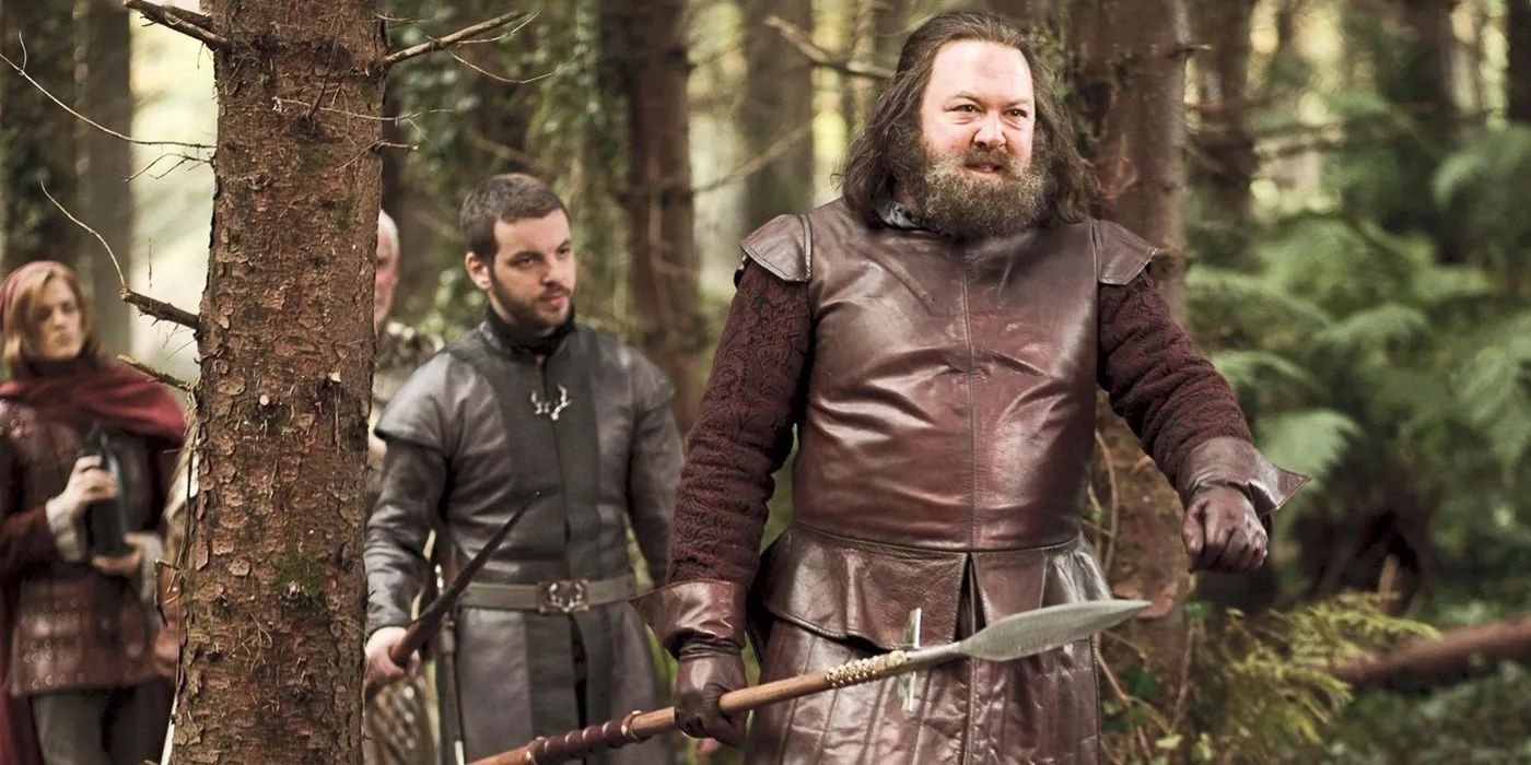 Robert Baratheon und Renly Baratheon auf der Jagd bei Game of Thrones