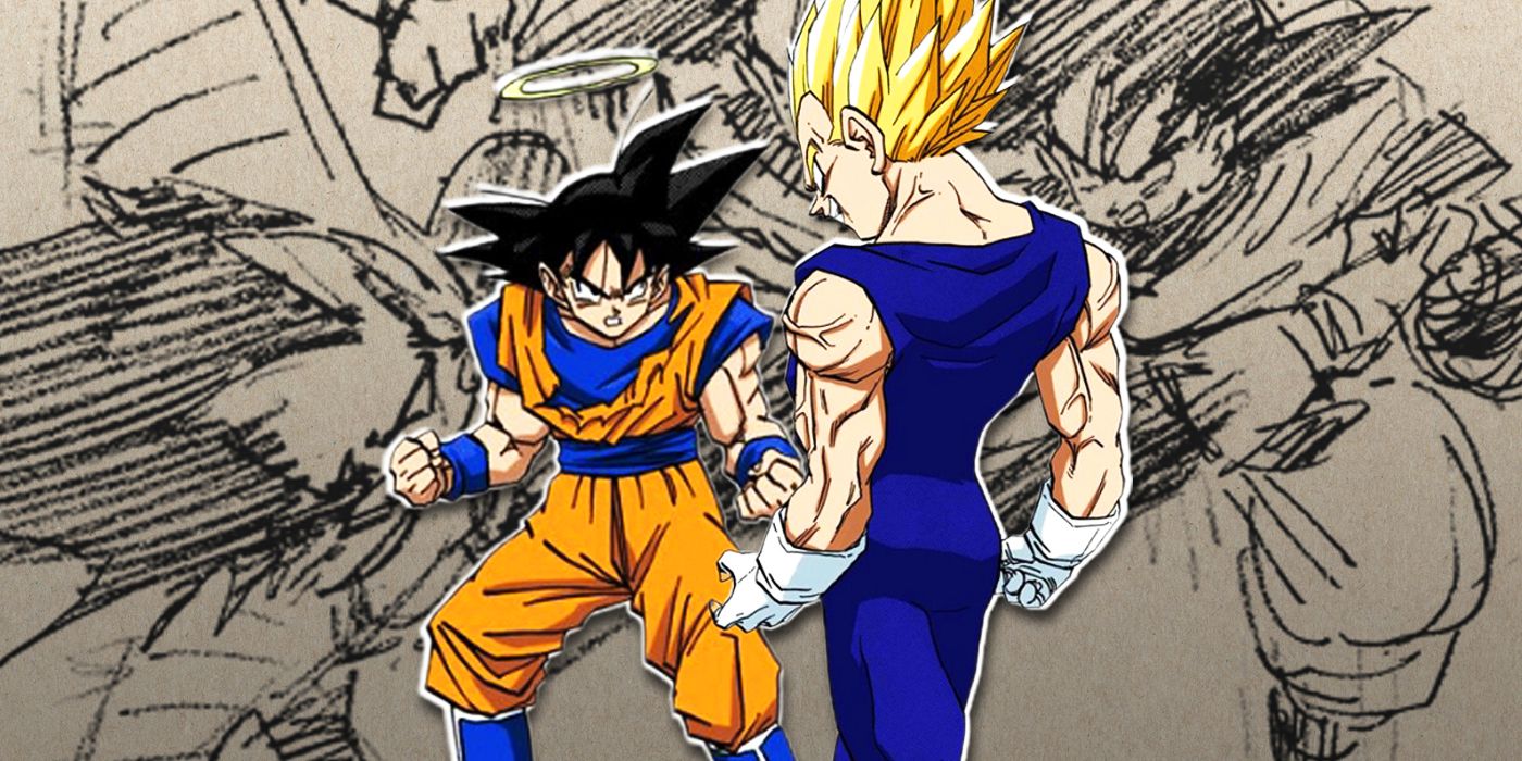 Dragon Ball Rivals Goku and Vegeta Face Off in New Reveal of 30-Year-Old Akira Toriyama Artwork