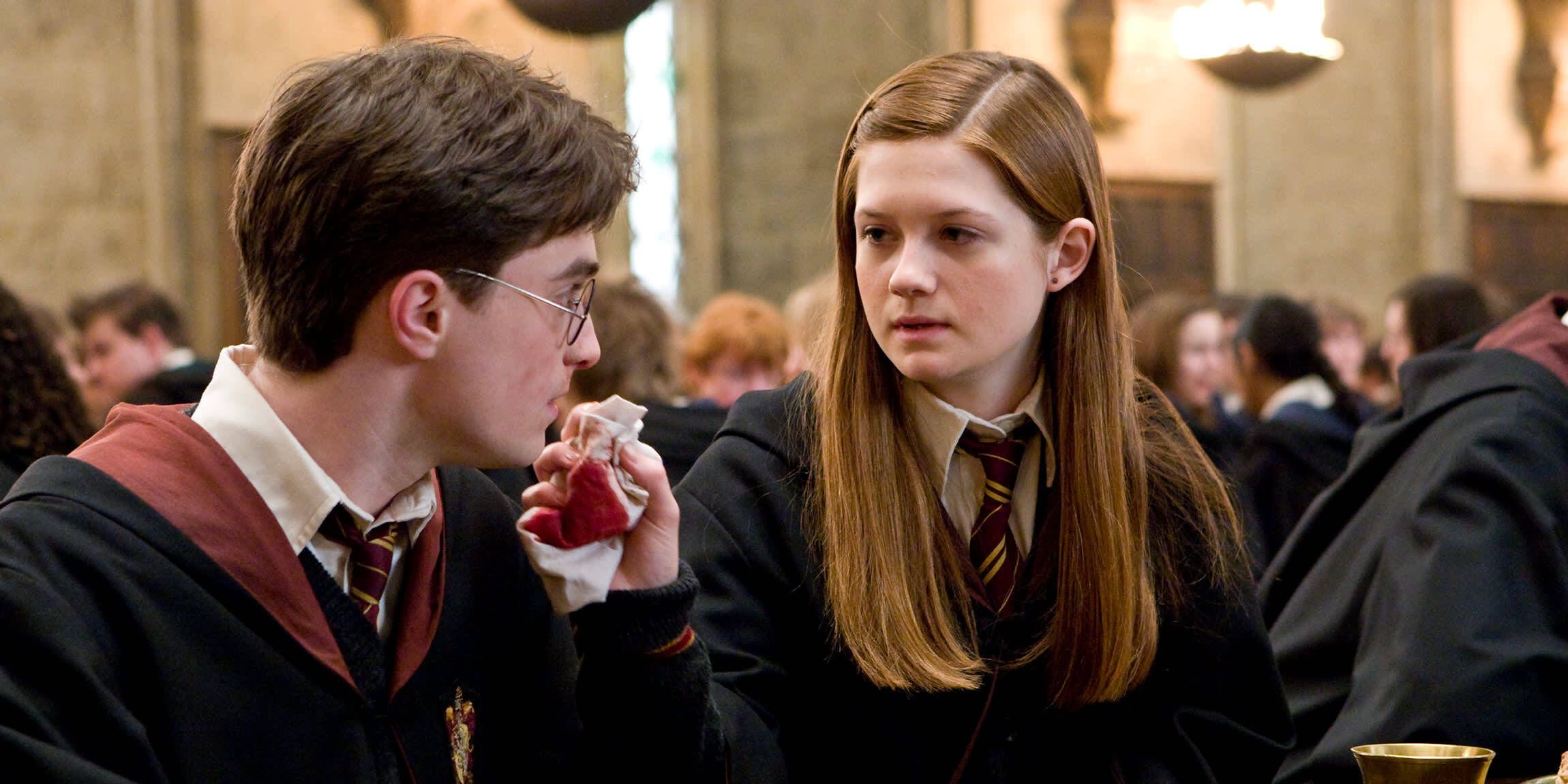 Harry Potter and Ginny Weasley in the Great Hall from Harry Potter and the Half-Blood Prince