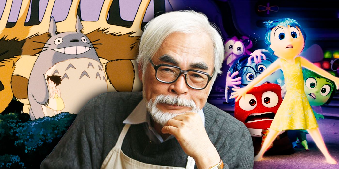 Hayao Miyazaki from Studio Ghibli with “My Neighbor Totoro” and “Inside Out 2”