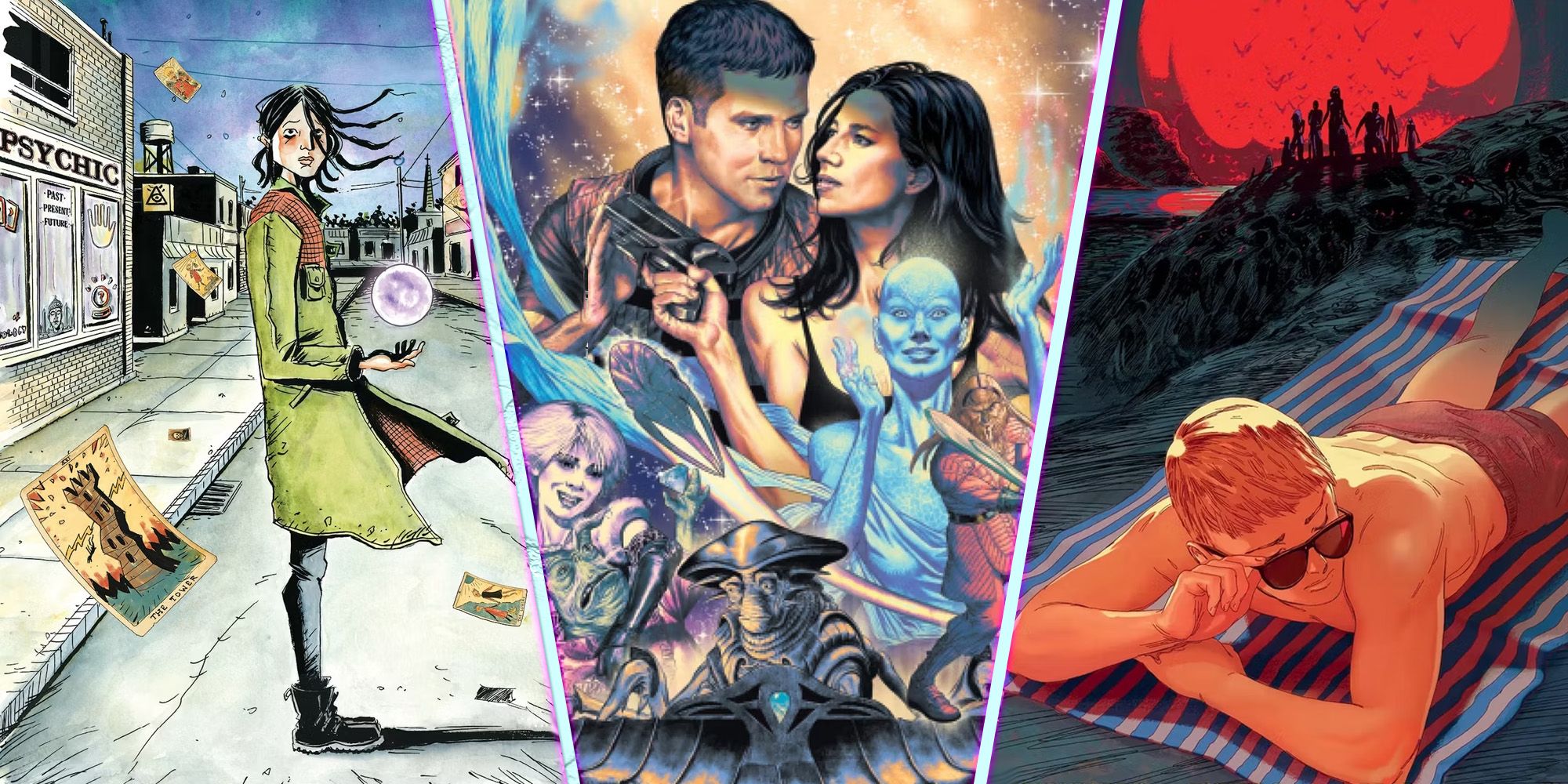 Indie Comics three-way split Minor Arcana, Farscape and Summer Shadows