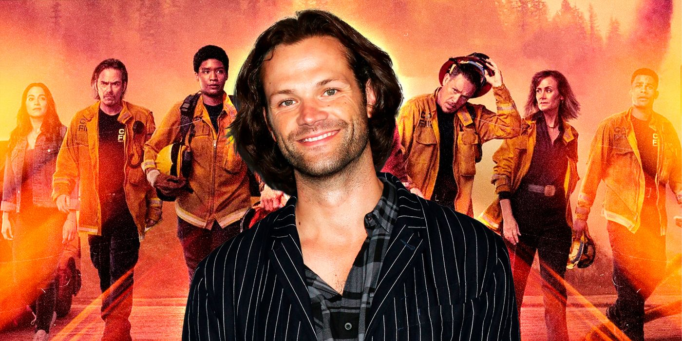 Jared Padalecki with Fight Country on the back