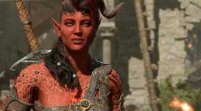 Karlach smiles in Baldur's Gate 3.