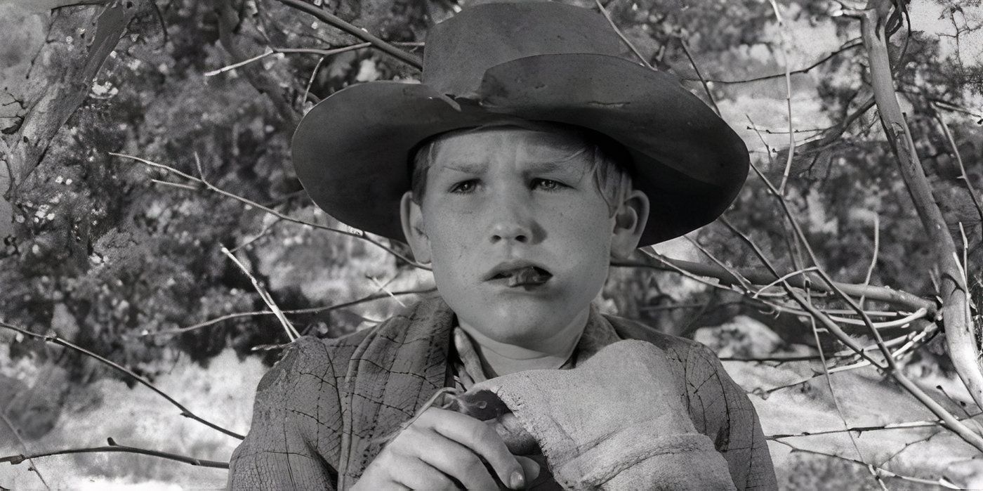 A young Kurt Russell as he appears in his episode of Gunsmoke.